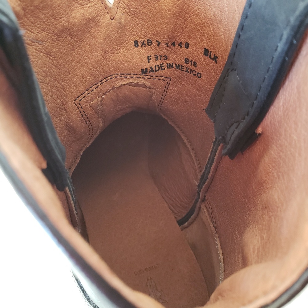 SALE! FRYE Billy Short Booties Black 6 - Picture 5 of 7